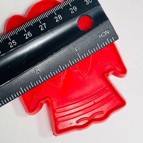 Vintage Red Angel Cookie Imprint Cutter Holiday Christmas Baking Tool - Picture 4 of 4